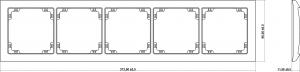 Karlik Ramka Deco Soft uniwersalna pięciokrotna z tworzywa czarny mat(12DRSO-5) 2