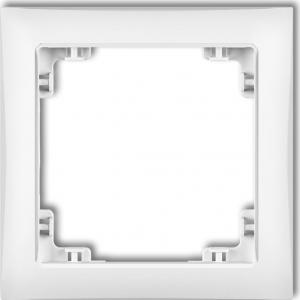 Karlik Ramka Deco Soft uniwersalna pojedyncza z tworzywa biała (DRSO-1) 1