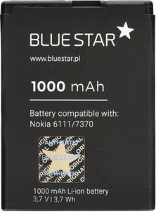 Bateria Blue Star BlueStar Battery Nokia 6111 N76 7500 Li-Ion 1000 mAh Analog BL-4B 1