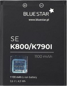 Bateria Blue Star BlueStar Battery Sony Ericsson K800 Aino Satio Naite Li-Ion 1100 mAh Analog BST-33 1