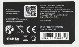 Bateria Blue Star BlueStar Battery Nokia 8210 8310 6510 Li-Ion 900 mAh Analog BLB-2 2