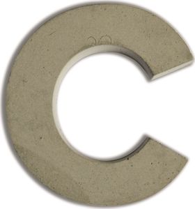 Aladine Litera C z betonu H:5 cm 1