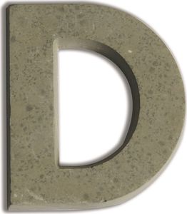 Aladine Litera D z betonu H:5 cm 1