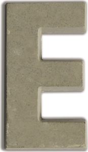 Aladine Litera E z betonu H:5 cm 1