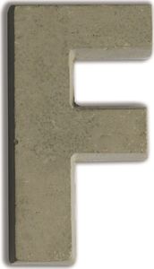 Aladine Litera F z betonu H:5 cm 1
