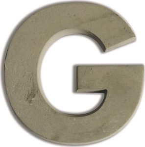 Aladine Litera G z betonu H: 5 cm 1