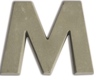 Aladine Litera M z betonu H:5 cm 1