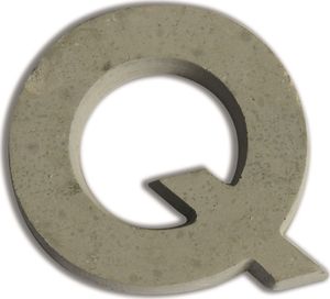 Aladine Litera Q z betonu H:5 cm 1