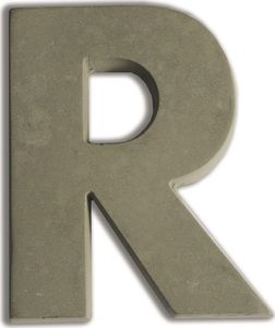 Aladine Litera R z betonu H:5 cm 1