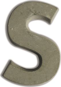 Aladine Litera S z betonu H:5 cm 1