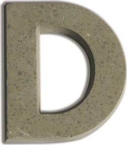 Aladine Litera D z betonu H:7,6 cm 1