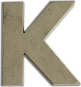 Aladine Litera K z betonu H:7,6 cm 1