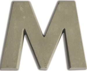 Aladine Litera M z betonu H:7,6 cm 1