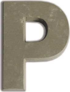 Aladine Litera P z betonu H:7,6 cm 1
