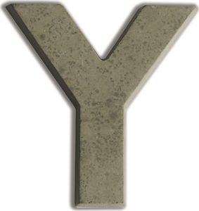 Aladine Litera Y z betonu H:7,6 cm 1