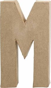 Creativ Company Litera M z papier-mache H: 20,5 cm 1