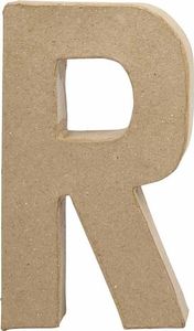 Creativ Company Litera R z papier-mache H: 20,5 cm 1