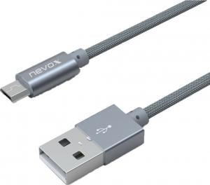 Kabel USB Nevox USB-B - 1 m Srebrny (1479) 1