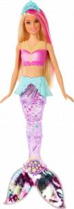 Lalka Barbie Mattel Dreamtopia - Magiczna Syrenka z falującym i świecącym ogonem (GFL82) 1