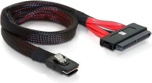 Delock SFF 8087 - SFF 8484, 0.5m, Czerwony (83056) 2