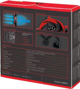 Wentylator Arctic BioniX P120 Czerwony (ACFAN00115A) 7