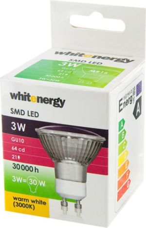 Whitenergy Żarówka LED GU10, 21xSMD 5050, 3W, 230V, 200Lm, ciepła biała (08862) 2