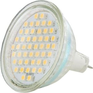 Whitenergy Żarówka LED GU5.3(MR16), 48xSMD, 3W, 12V, 170Lm, ciepła biała (08863) 1