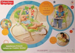 Fisher Price FISHER PRICE LEŻACZEK BUJACZEK RAINFOREST OD 0+ uniwersalny 2