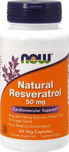 NOW Foods Natural Resveratrol 200mg 60 kapsułek 1