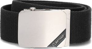 Calvin Klein Calvin Klein 4cm Adj. Webbing Plaque Belt - Pasek Męski - K50K504476 001 95 1