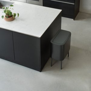 Kosz na śmieci Brabantia Kosz 33L (3x11) BO touch bin - MATT BLACK BRB 7