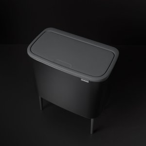 Kosz na śmieci Brabantia Kosz 33L (3x11) BO touch bin - MATT BLACK BRB 8