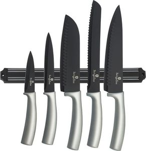 Berlinger Haus Zestaw noży 6 częściowy z listwa magnetyczną Black Royal Line BH/2396 1