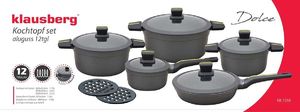 Klausberg Zestaw garnków Dolce 12 elementów szary (KB-7358) 3