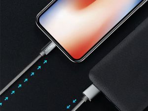 Kabel USB Rock Space USB-A - Lightning 1 m Szary (710) 4