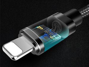 Kabel USB Rock Space USB-A - Lightning 1 m Szary (710) 5