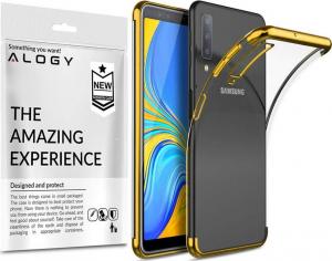 Alogy Nakładka Liquid Armor do Samsung Galaxy A7 2018 przezroczysto-złota 3