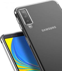Alogy Nakładka Liquid Armor do Samsung Galaxy A7 2018 przezroczysto-srebrna 3