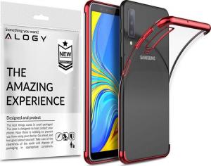 Alogy Nakładka Liquid Armor do Samsung Galaxy A7 2018 przezroczysto-czerwona 4