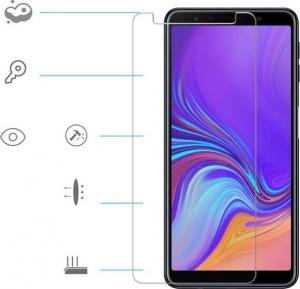 Alogy Szkło hartowane na ekran Samsung Galaxy A7 2018 A750 uniwersalne 3