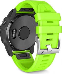 Alogy Gumowy pasek sportowy do Garmin Fenix 5/ 5 Plus Zielony uniwersalny 3