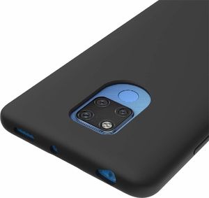 Hurtel Silicone Case elastyczne silikonowe etui pokrowiec Huawei Mate 20 czarny uniwersalny 5