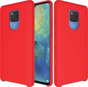 Hurtel Silicone Case elastyczne silikonowe etui pokrowiec Huawei Mate 20 czerwony uniwersalny 1