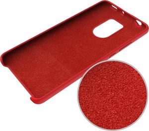 Hurtel Silicone Case elastyczne silikonowe etui pokrowiec Huawei Mate 20 czerwony uniwersalny 3