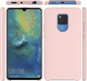 Hurtel Silicone Case elastyczne silikonowe etui pokrowiec Huawei Mate 20 różowy uniwersalny 2