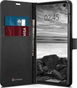 Spigen Etui La Manon Wallet do Samsung Galaxy S10 czarne 1