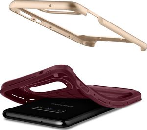 Spigen Nakładka Neo Hybrid do Samsung Galaxy S10e bordowo-srebrna 6