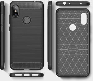 Hurtel Carbon Case elastyczne etui pokrowiec Xiaomi Redmi Note 6 Pro czarny uniwersalny 5