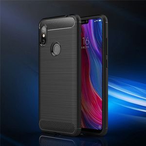 Hurtel Carbon Case elastyczne etui pokrowiec Xiaomi Redmi Note 6 Pro czarny uniwersalny 8