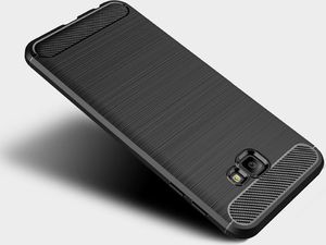 Hurtel Carbon Case elastyczne etui pokrowiec Samsung Galaxy J4 Plus 2018 J415 czarny uniwersalny 2